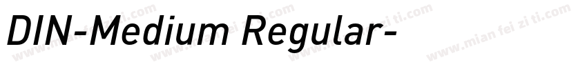 DIN-Medium Regular字体转换